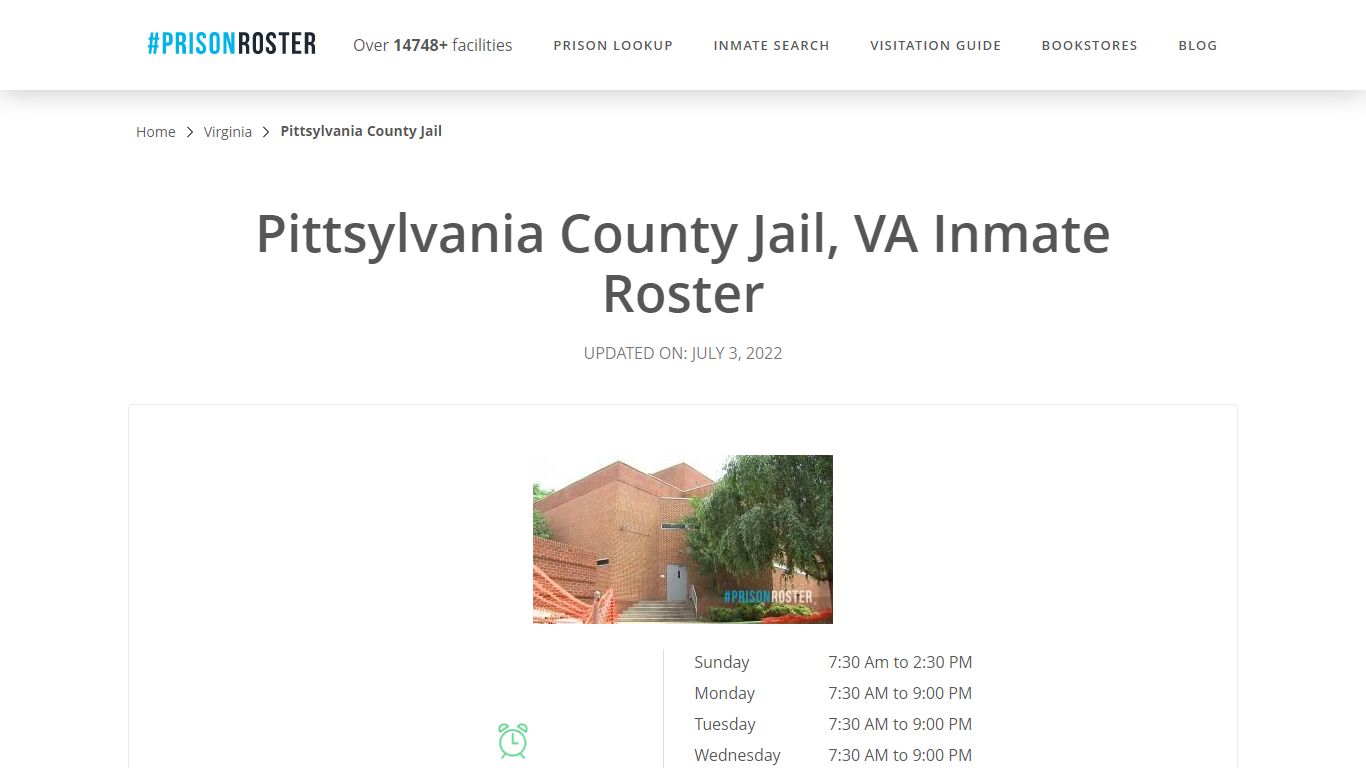 Pittsylvania County Jail, VA Inmate Roster - Prisonroster